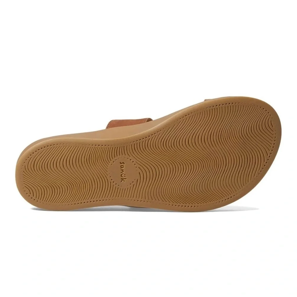 Sanuk Cosmic Calypso Leather Sandal in Brown NWT - Picture 5 of 7